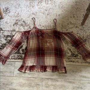 Cold shoulder blouse